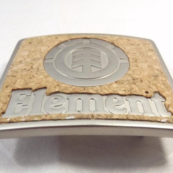 Element Skateboard Sports Logo Cork Belt Buckle - Picture 8 of 10